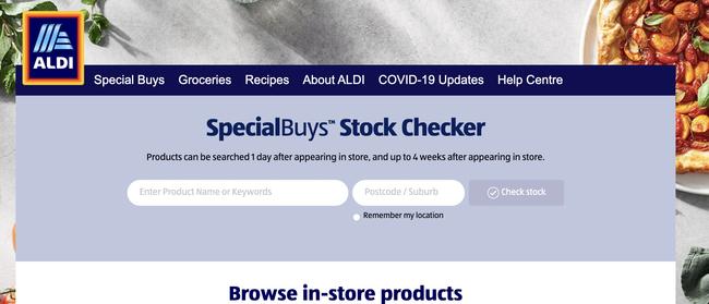 The website allows customers to check what Special Buys items are available in stores near them.