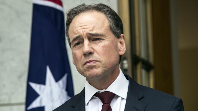 Health Minister Greg Hunt said that over the weekend states had been directly working with private hospitals. Picture: Gary Ramage