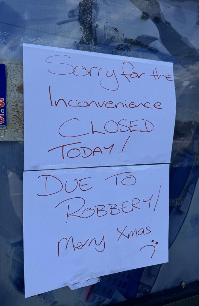 Management has been left ‘devastated’ by the ram raid, just weeks out from Christmas.