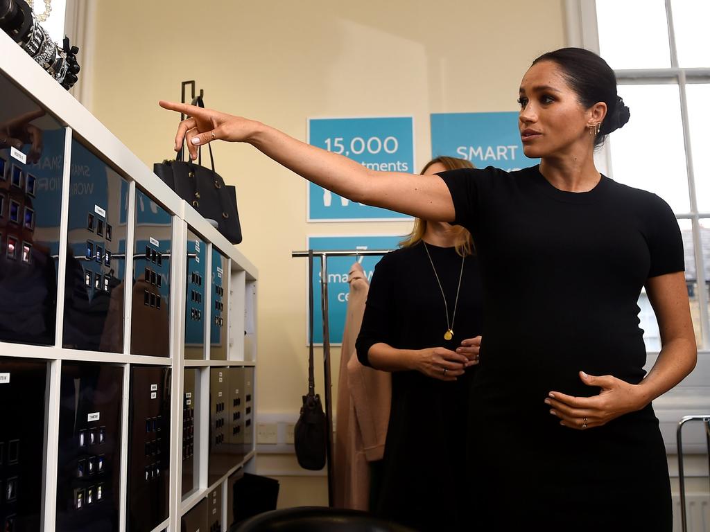 The organisation helps vulnerable, unemployed women prepare for job interviews and return to work. Picture: Clodagh Kilcoyne/Pool via AP