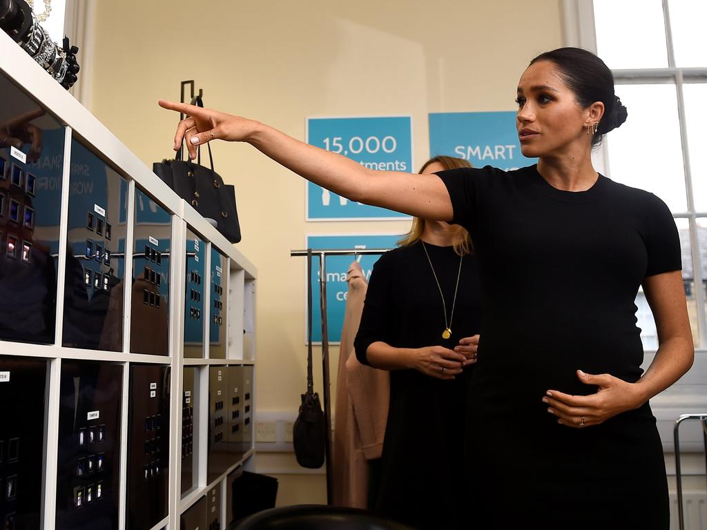 The organisation helps vulnerable, unemployed women prepare for job interviews and return to work. Picture: Clodagh Kilcoyne/Pool via AP 