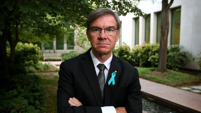 Retiring MP Gary Gray at Parliament House in Canberra. Photo Kym Smith