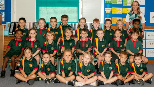 Eimeo Road State School Prep R Back Row: Marcus, Regan, Rocco, Jack, Natalie, Hunter, Lincoln, Blake, Ambrose, Mrs Burnett Middle Row: Jaden, Henley, Blake, Kamali, Mason, Max, Zoey, Neo Front Row: Tilly, Jagger, Niamh, Amore, Evie, Rylan, Bentley Picture: Michaela Harlow