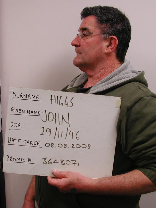 Higgs following his arrest. Picture: AFP.