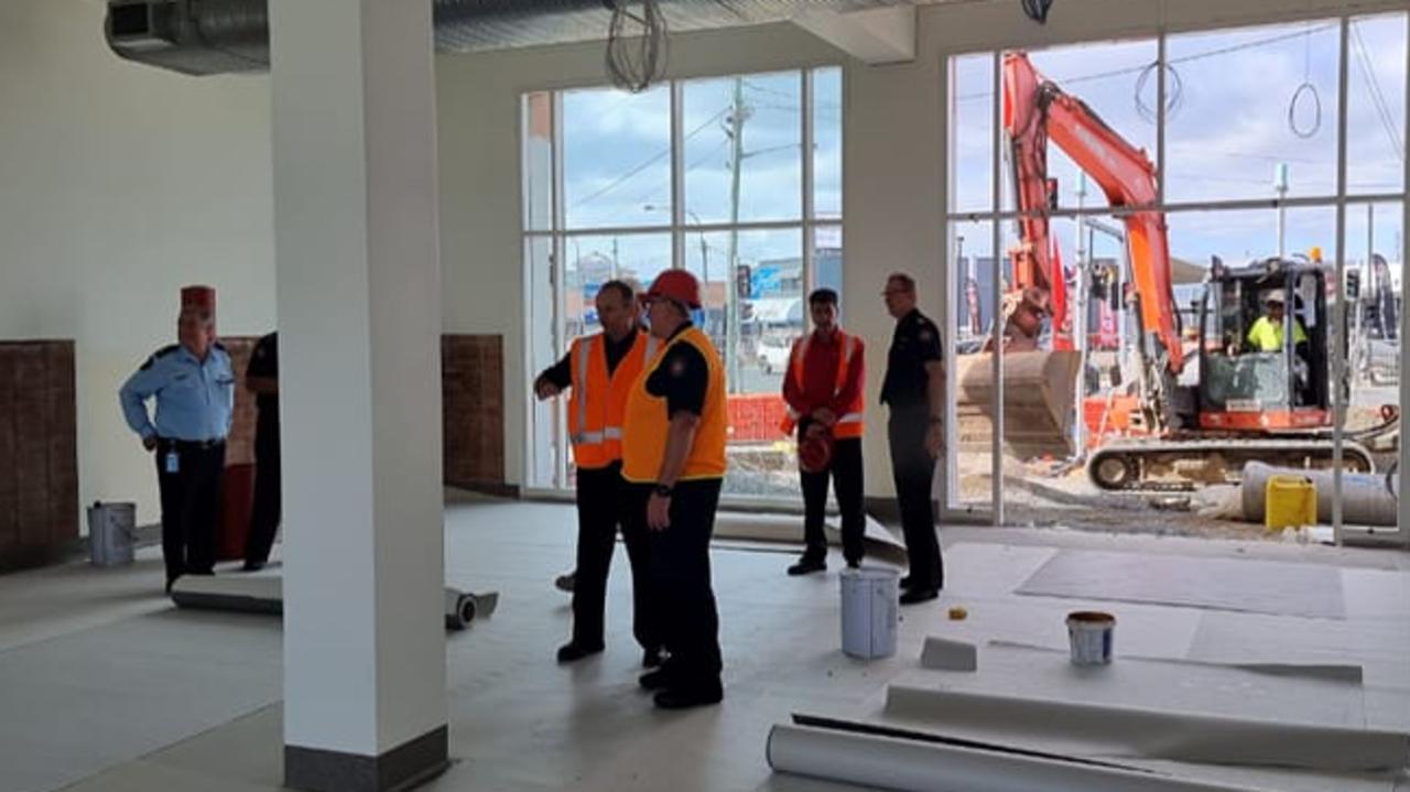 Progress of the new Maryborough Fire & Rescue Services Station. Photo: Bruce Saunders, Facebook.