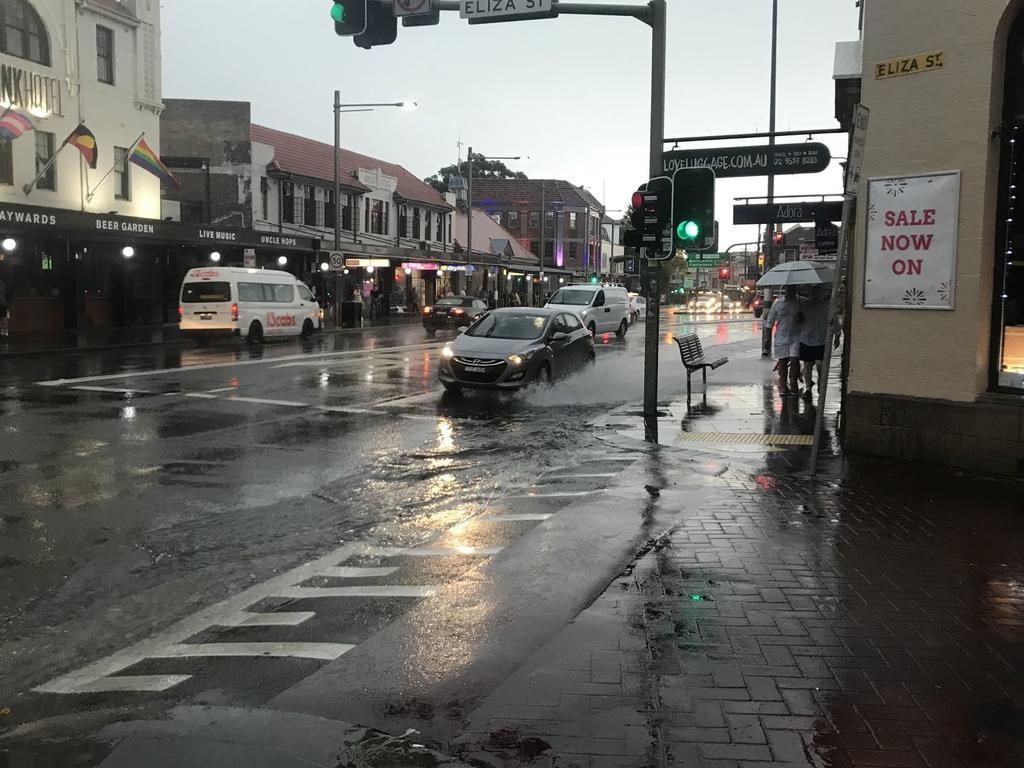 The rain hits Sydney hard. Picture: Stephanie Bedo