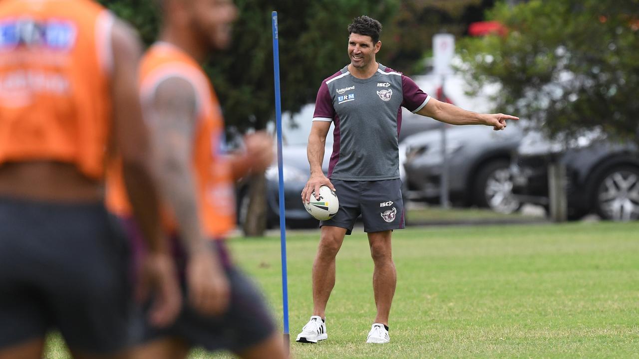 Sea Eagles coach Trent Barrett is adamant winning on Friday night will be the start of the healing at Manly. Photo: Brendan Esposito