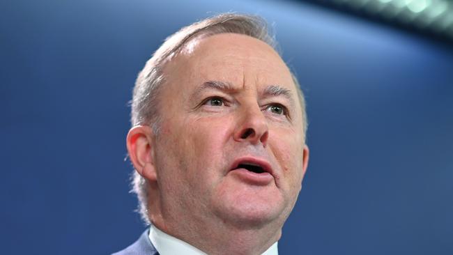 Opposition Leader Anthony Albanese in Sydney on Wednesday. Picture: AAP