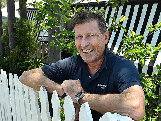 13/11/2023: John Haley at the 1900s cottage he took to auction following a 4-year renovation in Kelvin Grove, Brisbane . The suburb was named the city's most undervalued. pic: Lyndon Mechielsen/Courier Mail