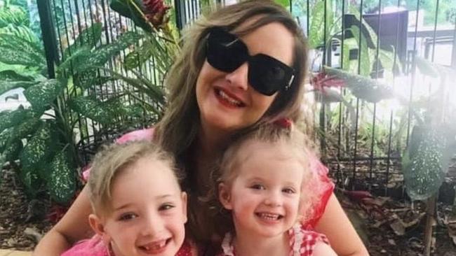 Geri Graham with her daughters Annabelle and Charlie. Picture: Supplied