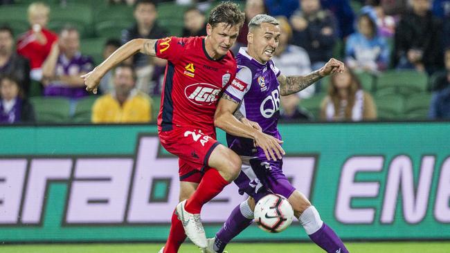 Michael Jakobsen has been appointed Adelaide United captain ahead of his second campaign with the Reds. Picture: AAP Image/Tony McDonough