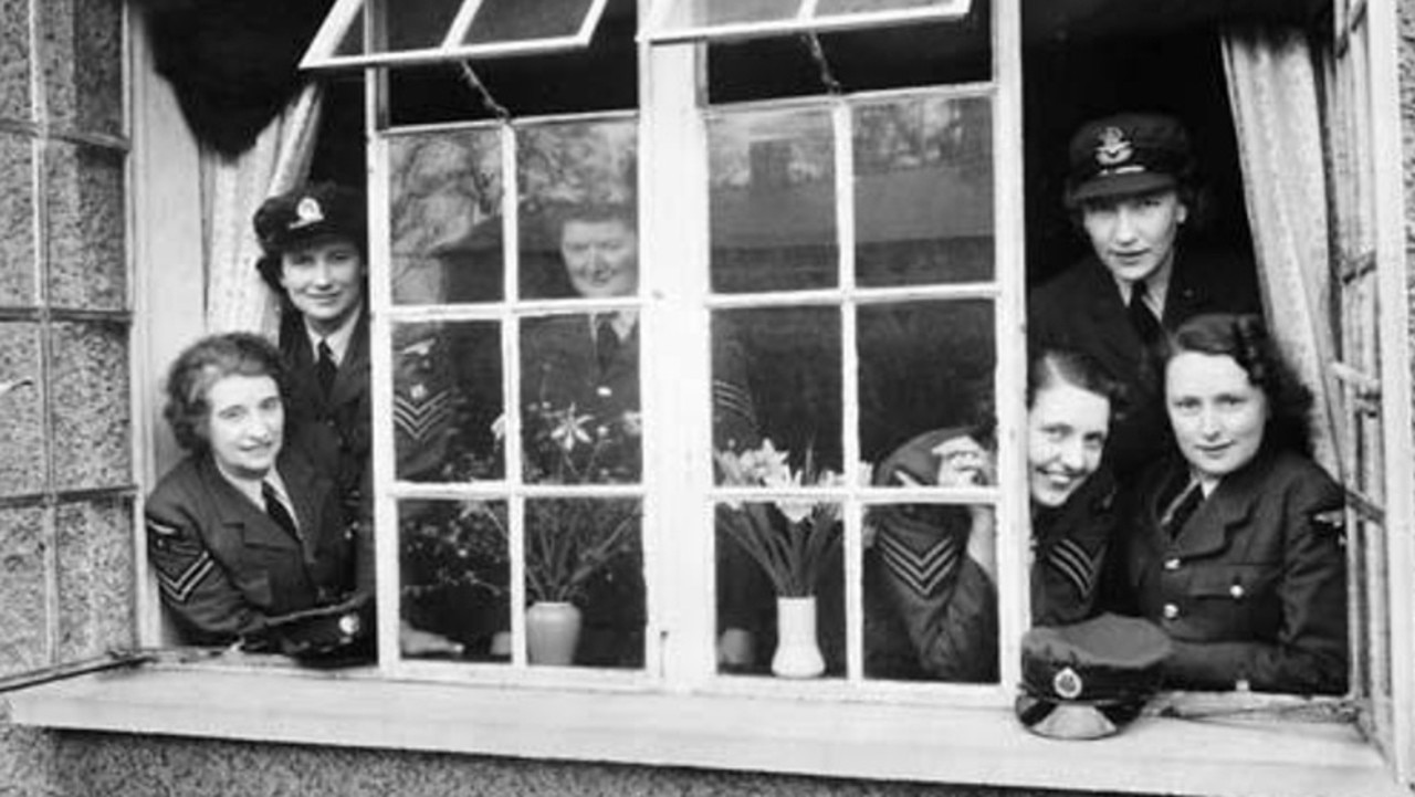 Phyllis Bull (far right) with other WAAFs at RAF Biggin Hill Museum and Chapel. The WAAF had 182,000 members who carried out a huge range of tasks. Picture: Supplied