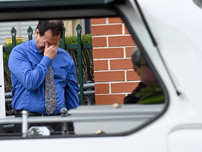 Mourners at the funeral of Lilie James. Picture: Jeremy Piper