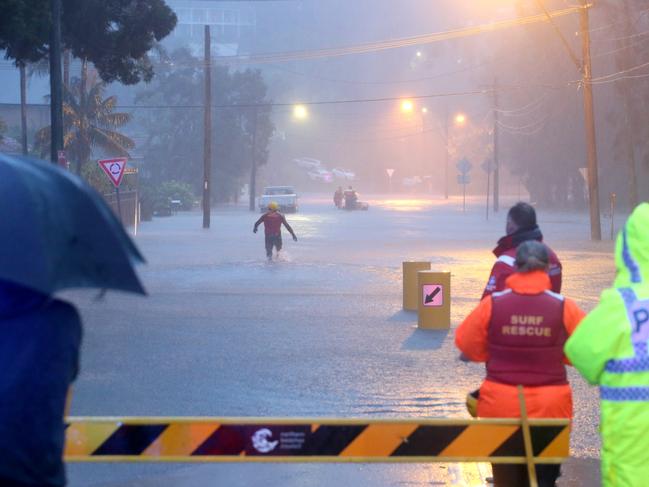 Thankfully the floodwaters from Narrabeen Lagoon haven’t hit as badly as they did in 2020. Picture by Damian Shaw