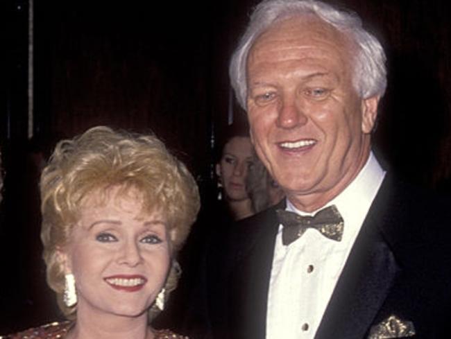 Debbie Reynolds and third husband Richard Hamlett. Picture: Getty Images