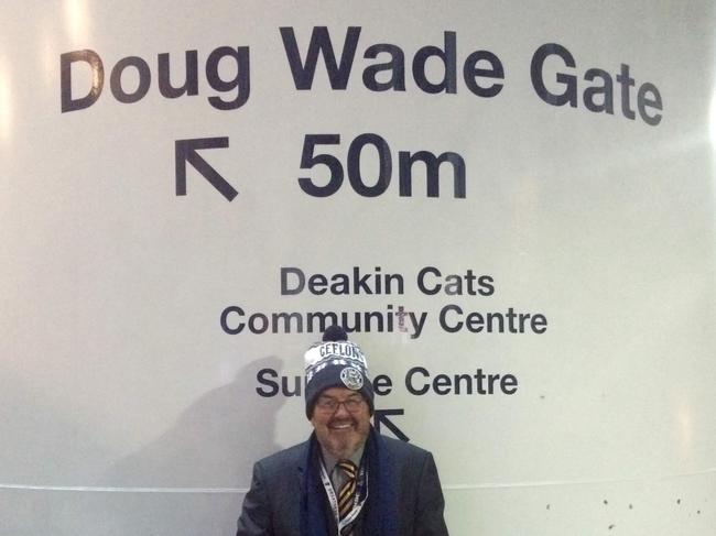 Doug Wade now has a gate at GMHBA Stadium.