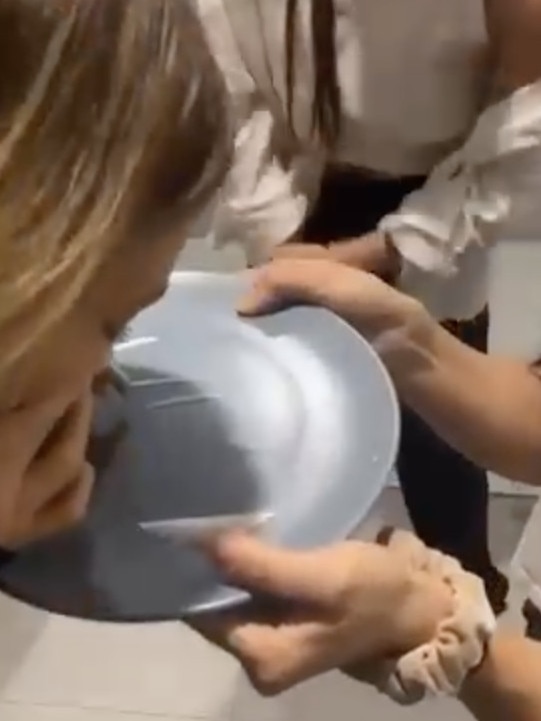 Bartel was filmed snorting white powder off a Kmart plate during Melbourne’s 2021 lockdown. Picture: Instagram