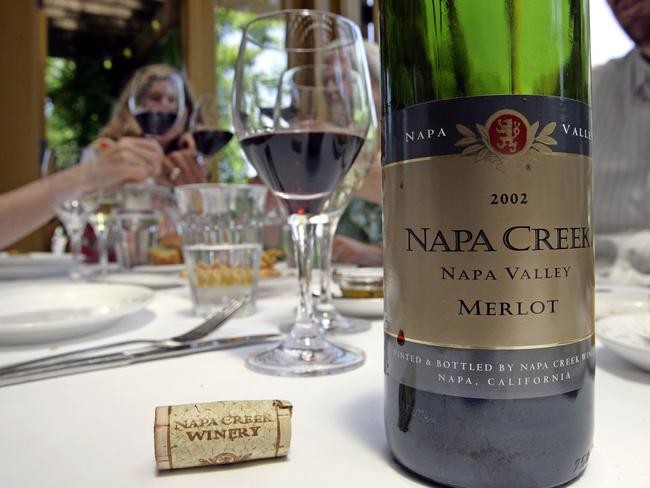 ** FILE ** Napa Creek Winery merlot is tasted at the Bistro Don Giovanni restaurant in this file photo June 24, 2005, in Napa, Calif. Within days of losing a battle in the U.S. Supreme Court, Fred Franzia, head of Bronco Wine Co. based in Central California, who created 