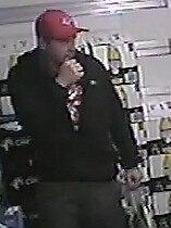 A man police wish to speak to regarding a theft from a Keysborough store.