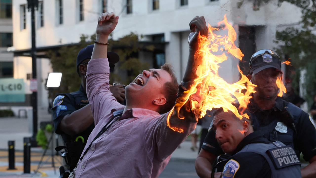 Horror as protester sets himself on fire outside White House NT News