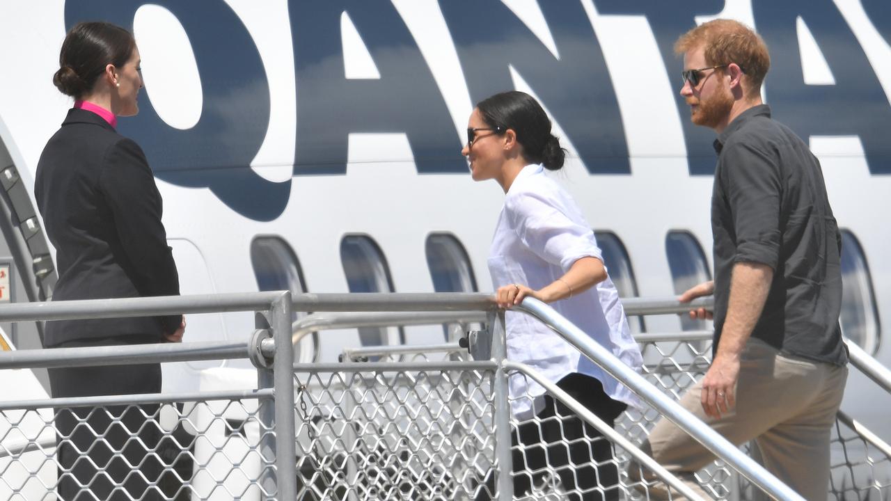 Would Meghan rush back to the UK with Harry if Prince Philip sadly passed away? Picture: Darren England/AAP