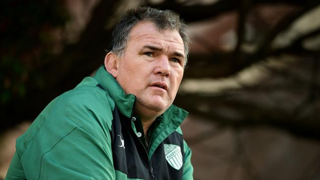 Randwick coach Owen Finegan looks on. Picture: AAP Image/Joel Carrett.