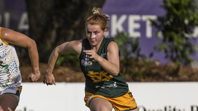 St Mary's Emily Forshaw has led her team well in the 2023-24 NTFL season. Picture: Patch Clapp / AFLNT Media