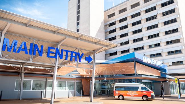 The Royal Darwin Hospital main entrance. Picture Che Chorley