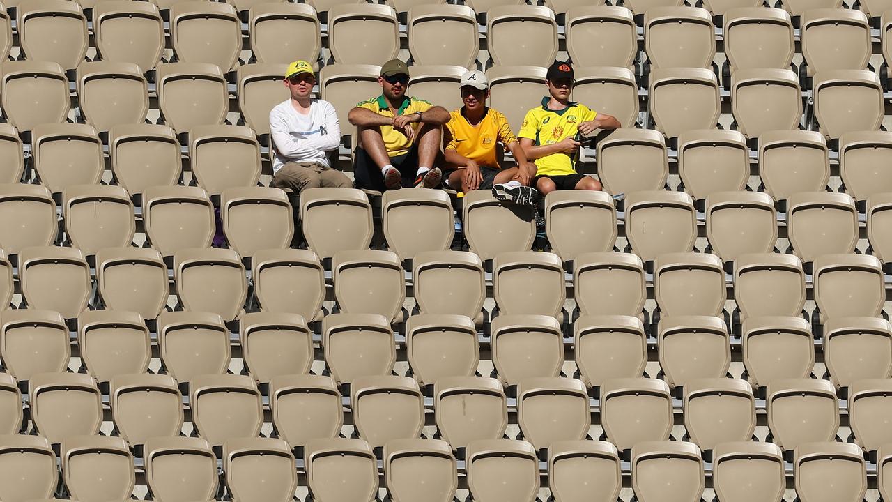 Crowd shot, or an insight into Australia’s waning interest in Test cricket? (Photo by Paul Kane/Getty Images)