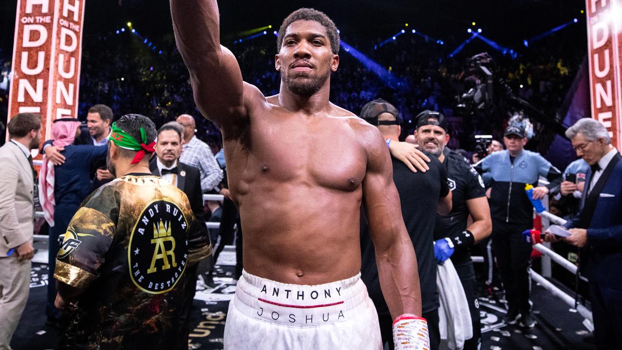 Anthony Joshua is set to put his titles on the line. (Photo by Richard Heathcote/Getty Images)