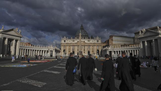 St Peter’s Square in Vatican City, scene of intrigue. Picture: AP