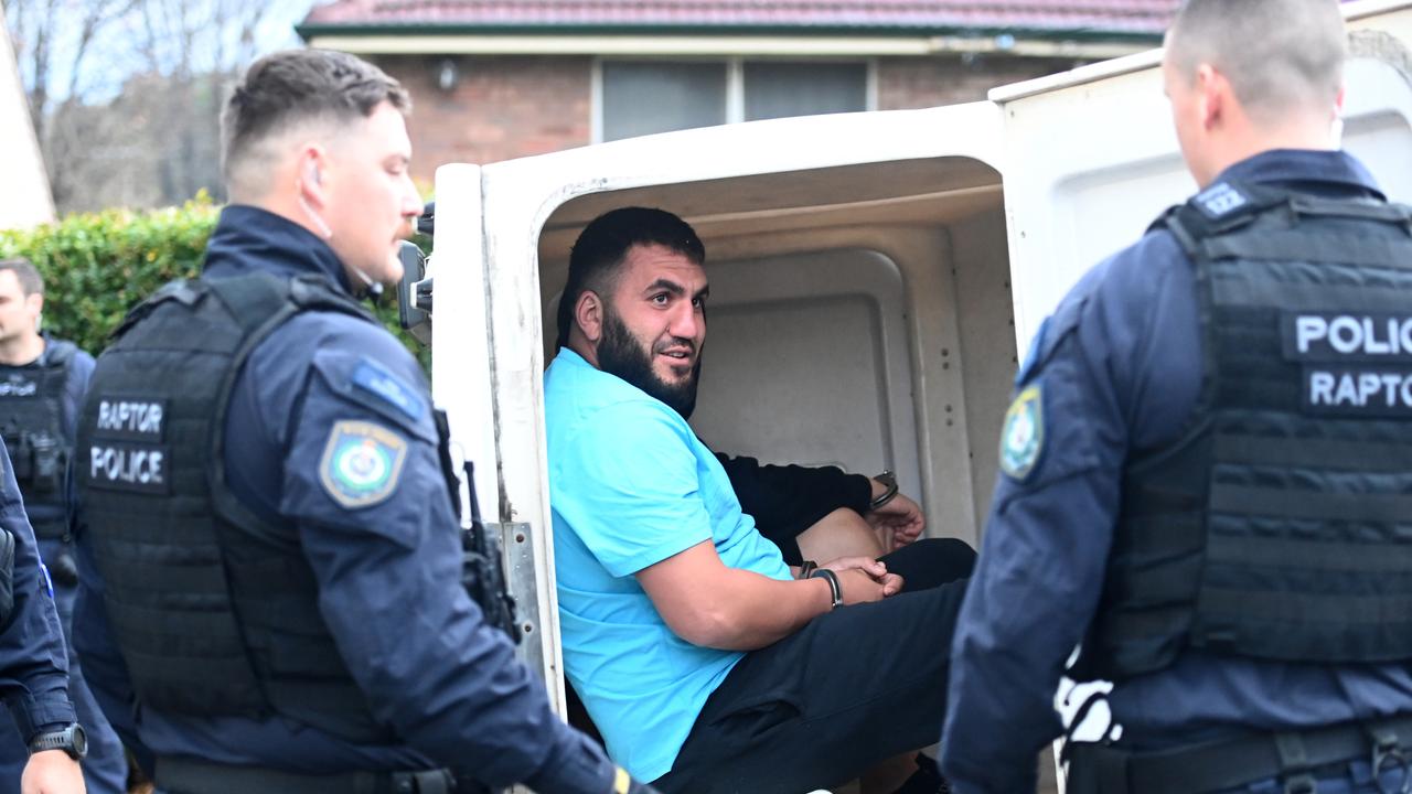 Police allege Elmoubayed, pictured here in a police operation in 2023, is the leader of the Alameddine crime network.