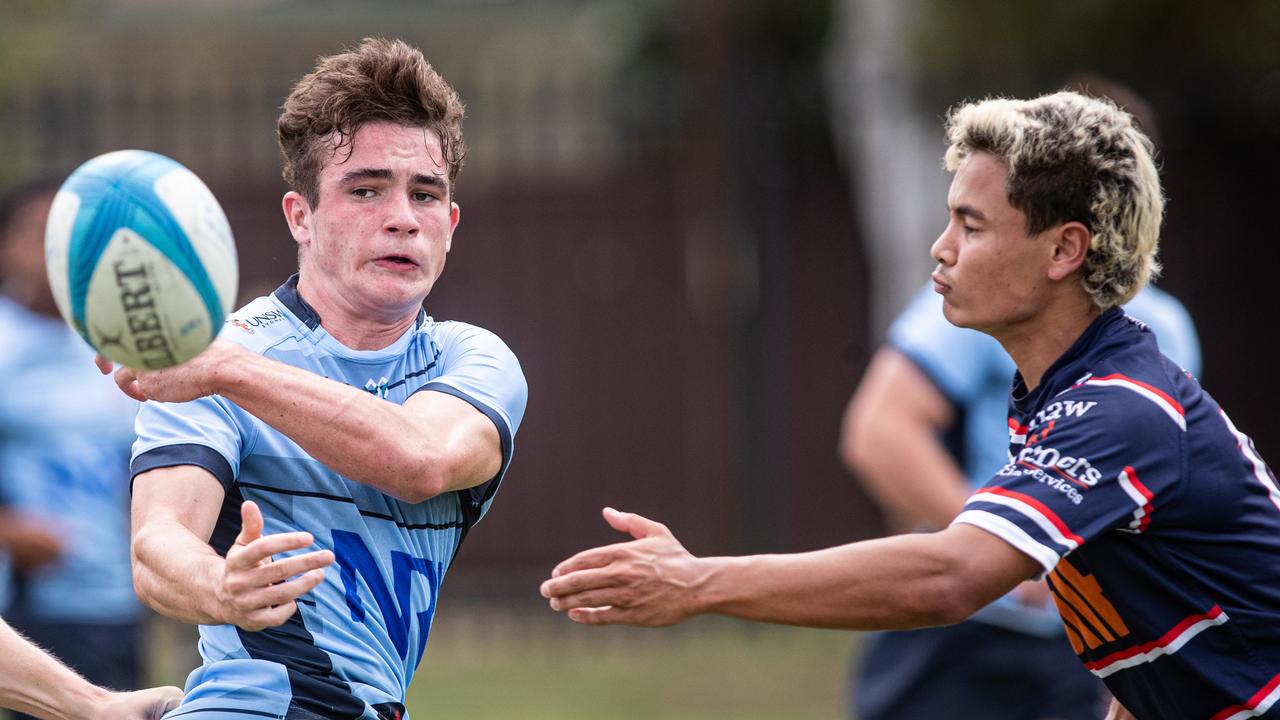 Brock Prideaux in action in a training match against Easts colts players last week.