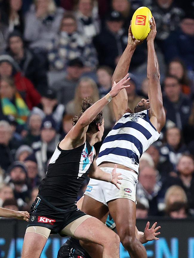 Geelong want more than pick 25 for Esava Ratugolea. Picture: Mark Stewart