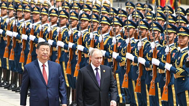 Vladimir Putin and Xi Jinping in Beijing in May, 2024. The overall effect of Obama’s second term was to tilt the balance of geopolitical advantage in favour of our enemies. Picture: AFP