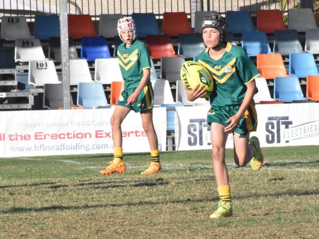 Rockhampton District Secondary Schools Rugby League grand finals, Year 7C, St Brendan’s College versus Heights College, Browne Park, September 7, 2022.
