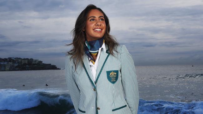 Tal­iqua Clancy will represent Australia at the 2016 Olympic Games in Rio de Janeiro as Australia’s first indigenous beach volleyball player. Picture: Phil Hillyard