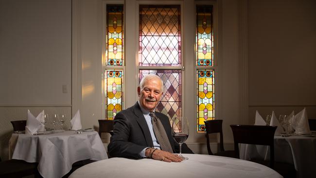 Chloe's Restaurant owner Nick Papazahariakis in the restaurant upon his retirement in 2019. Picture: Brad Fleet