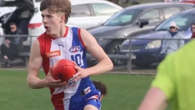 EFNL 2025: New Mitcham recruit Max Donohue in action for Gippy Power. Picture: Supplied