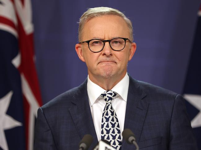 Prime Minister Anthony Albanese’s missteps are not helping the NSW Labor government. Picture: NCA NewsWire / Damian Shaw