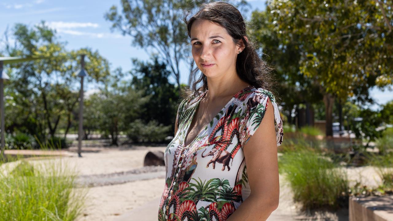 Expectant mum Danielle Mulhall is planning to fly interstate to have her baby. Picture: Pema Tamang Pakhrin