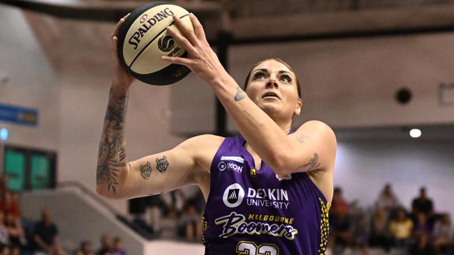 Cayla George (and Pearl) will be based in Melbourne for the WNBL season. (Photo by Morgan Hancock/Getty Images)