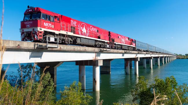 Qantas frequent flyers will be able to use points to book classic reward seats on luxury trains such as The Ghan and the Indian Pacific. Picture: Che Chorley