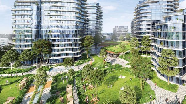 Artist impressions of the Quarter contain plenty of green spaces