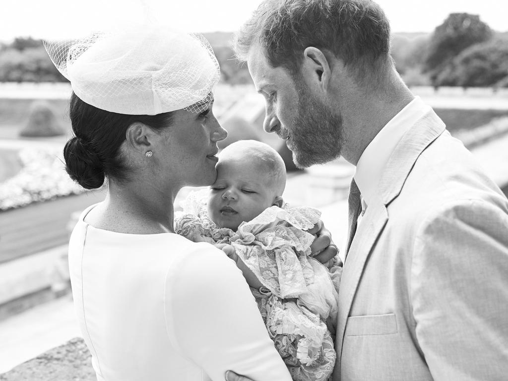 Prince Harry, Duke of Sussex and Meghan, Duchess of Sussex pose with their son, Archie Mountbatten-Windsor. Picture: Getty Images