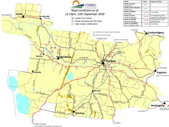 With so many road closures around Forbes it’s almost an island shire.                        <a class="capi-webframe" capiId="181b9f4f07a1be9bc28e34246c0edb81"></a>