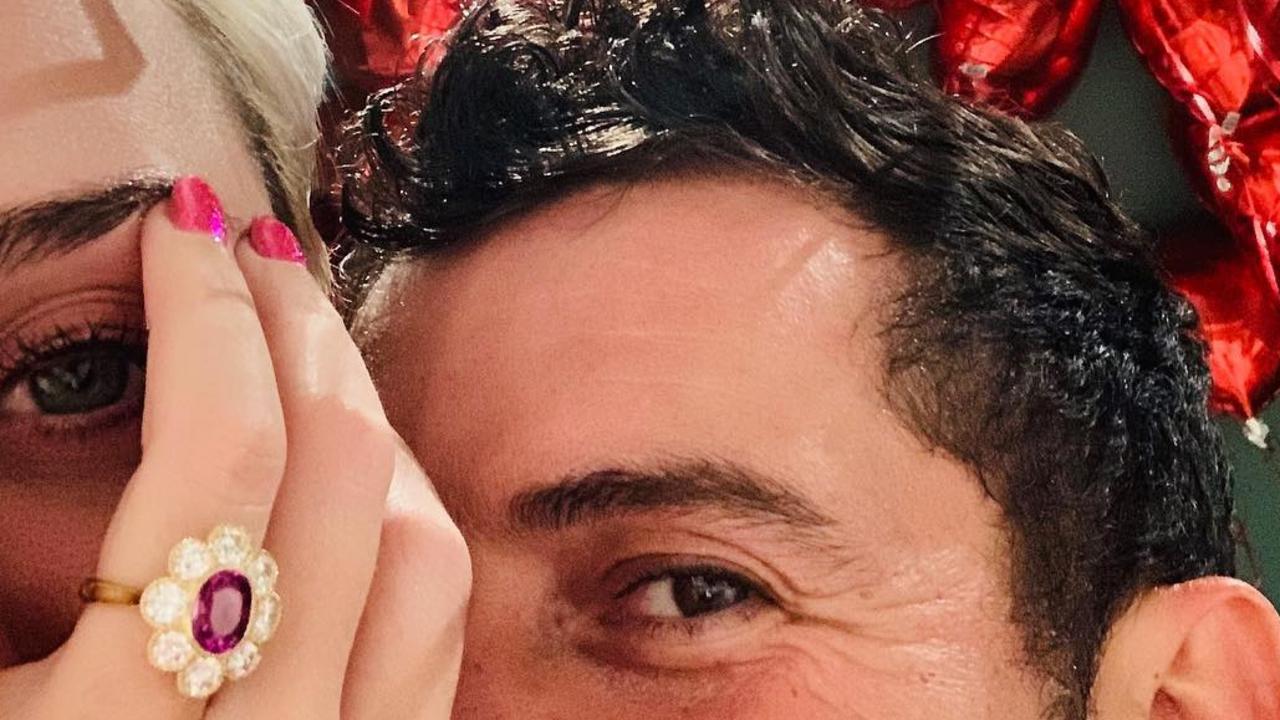 Katy Perry and Orlando Bloom announced their engagement on Instagram in February last year. Picture: Instagram.