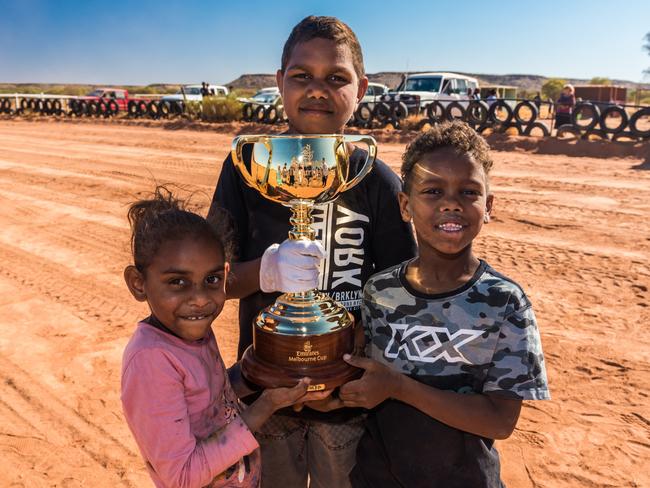 At the Santa Teresa Racetrack, 80km south-east of Alice Springs.