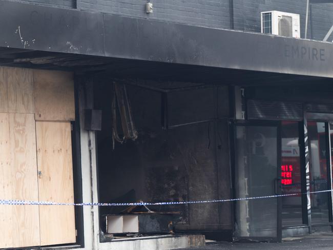 Skin empire beauty clinic has been firebombed overnight, 107 Sydney Rd, Coburg.