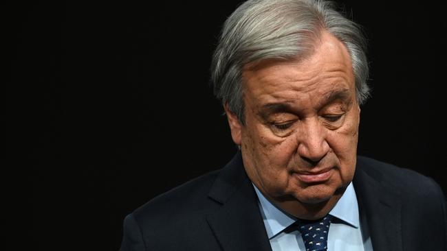 UN Secretary-General Antonio Guterres. Picture: AFP